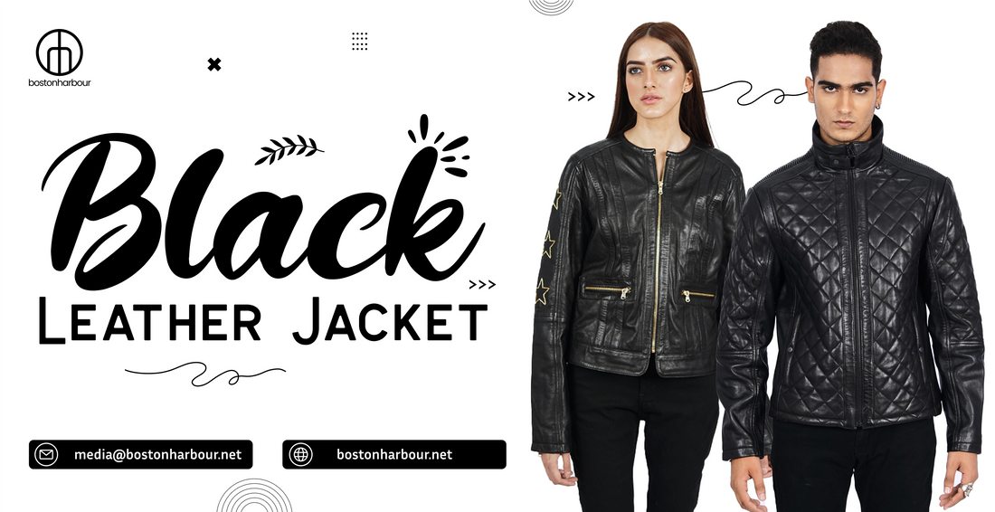 Redefine Luxury and Richness by Embracing Boston Harbour Real Black Leather Jacket