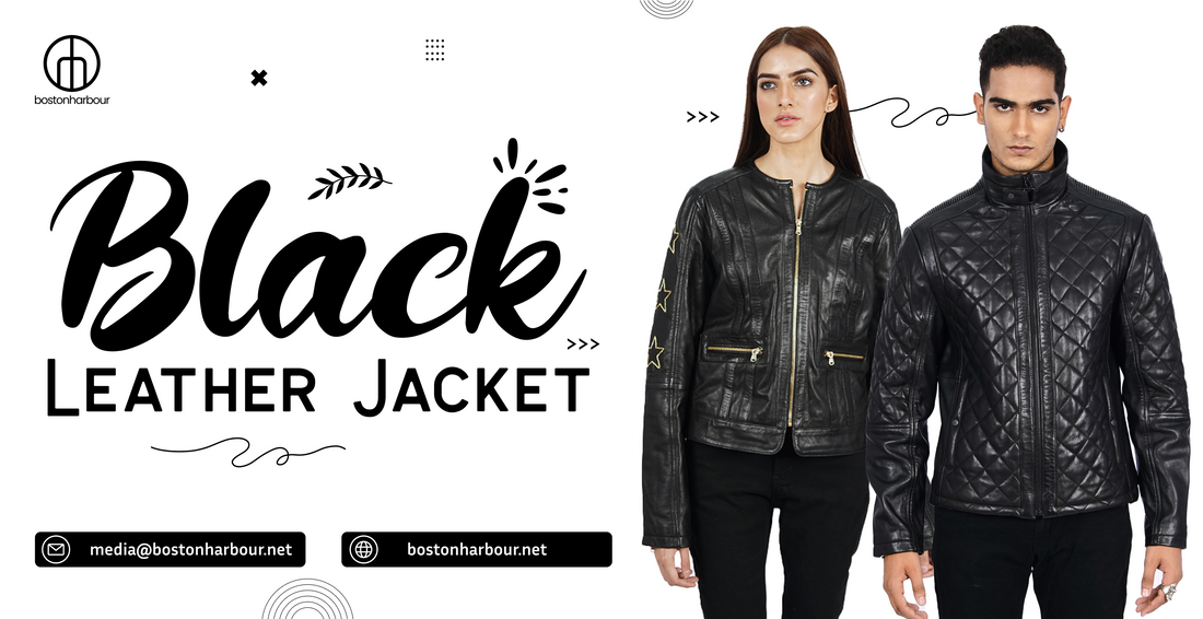 Redefine Luxury and Richness by Embracing Boston Harbour Real Black Leather Jacket - Boston Harbour