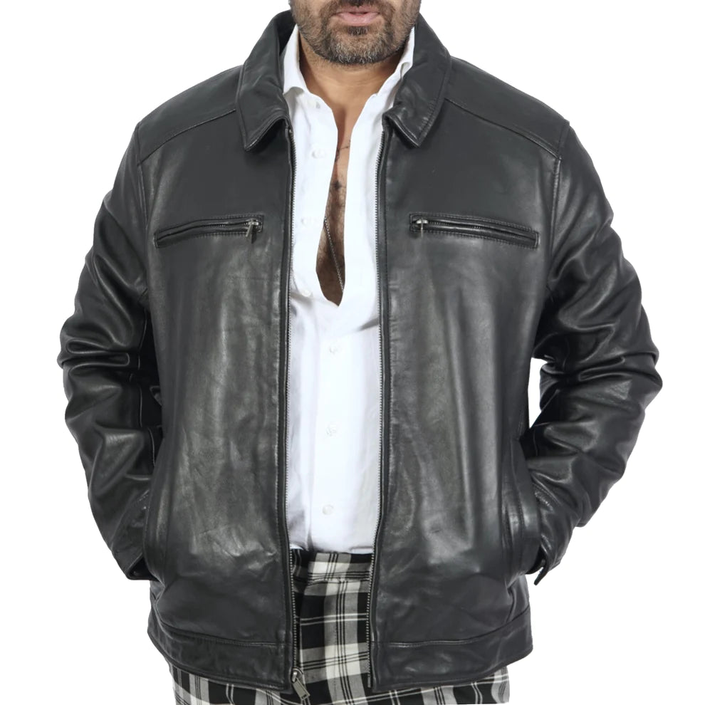 Boston Harbour George Classic Leather Jacket: A Ageless Marvel of Elegance and Functionality