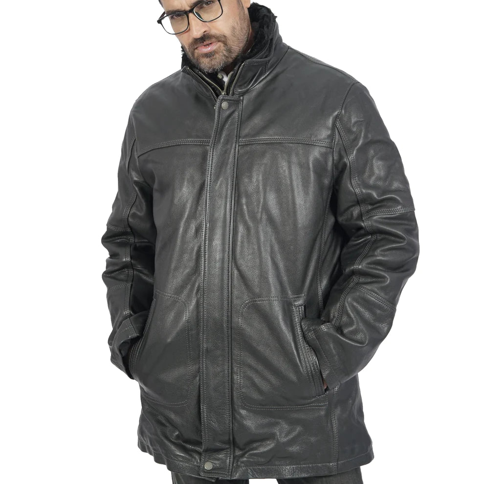Boston Harbour Traper Long Leather Coat: A Symphony of Elegance Unveiled