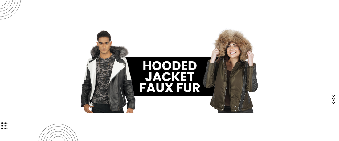 Unique Hooded Jacket of Faux Fur Embellished with Captivating Aura – Boston  Harbour