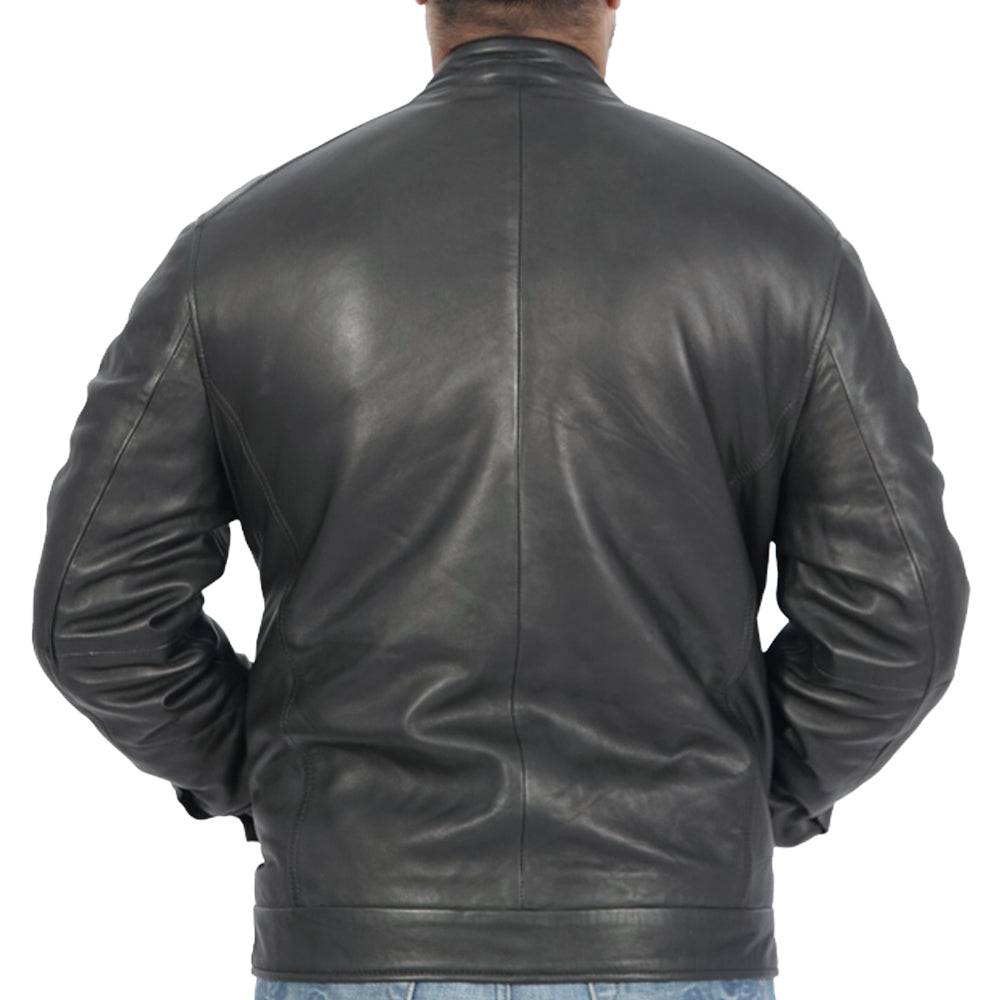 Bruce Black Leather Jacket