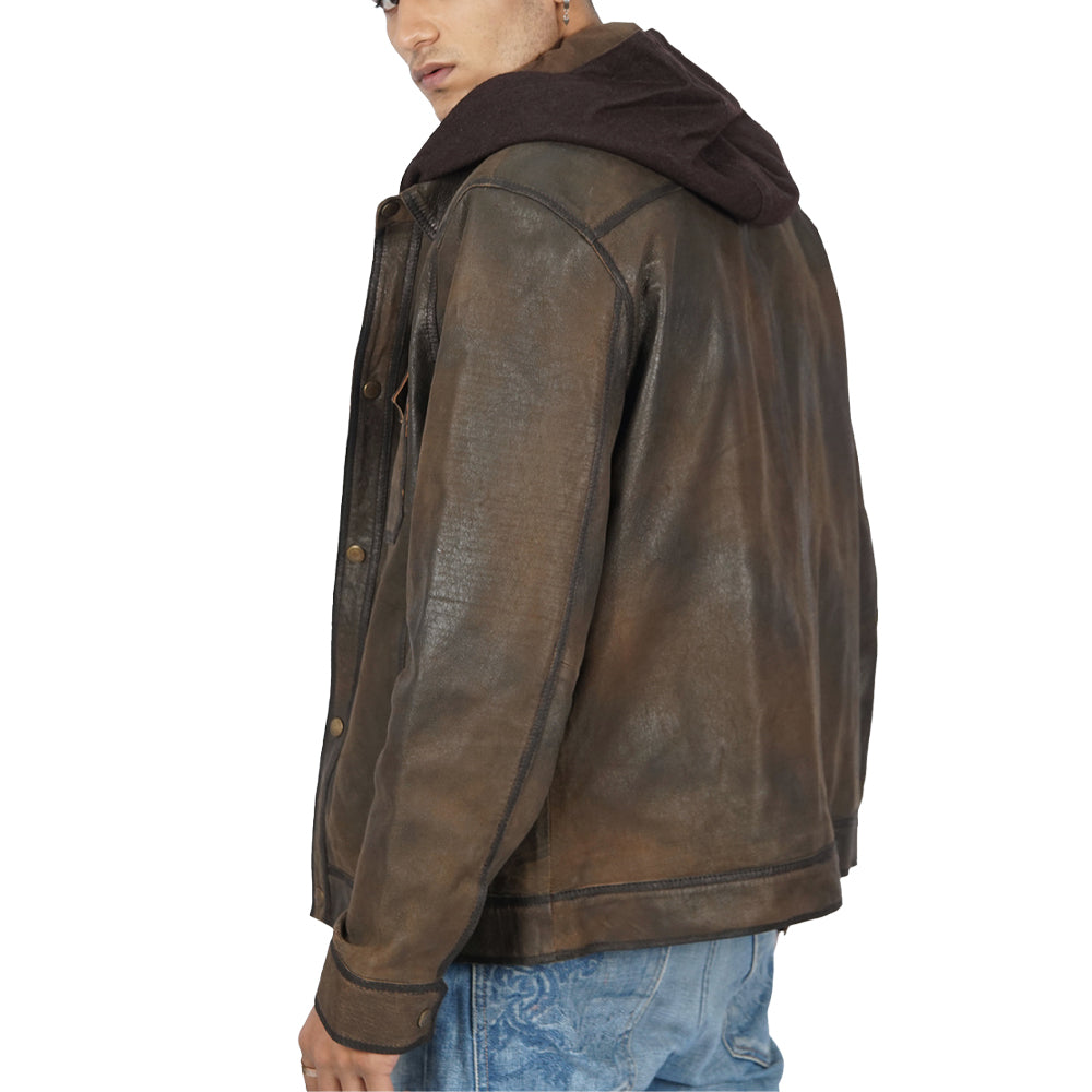 Brookfield Vintage Dark Brown Leather Jacket