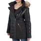 Bella Faux Fur Black Hooded Jacket