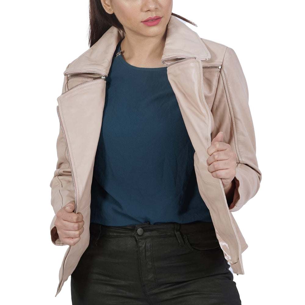 Janet Biker Leather Jacket