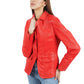 Helena Blazer Red Leather Jacket