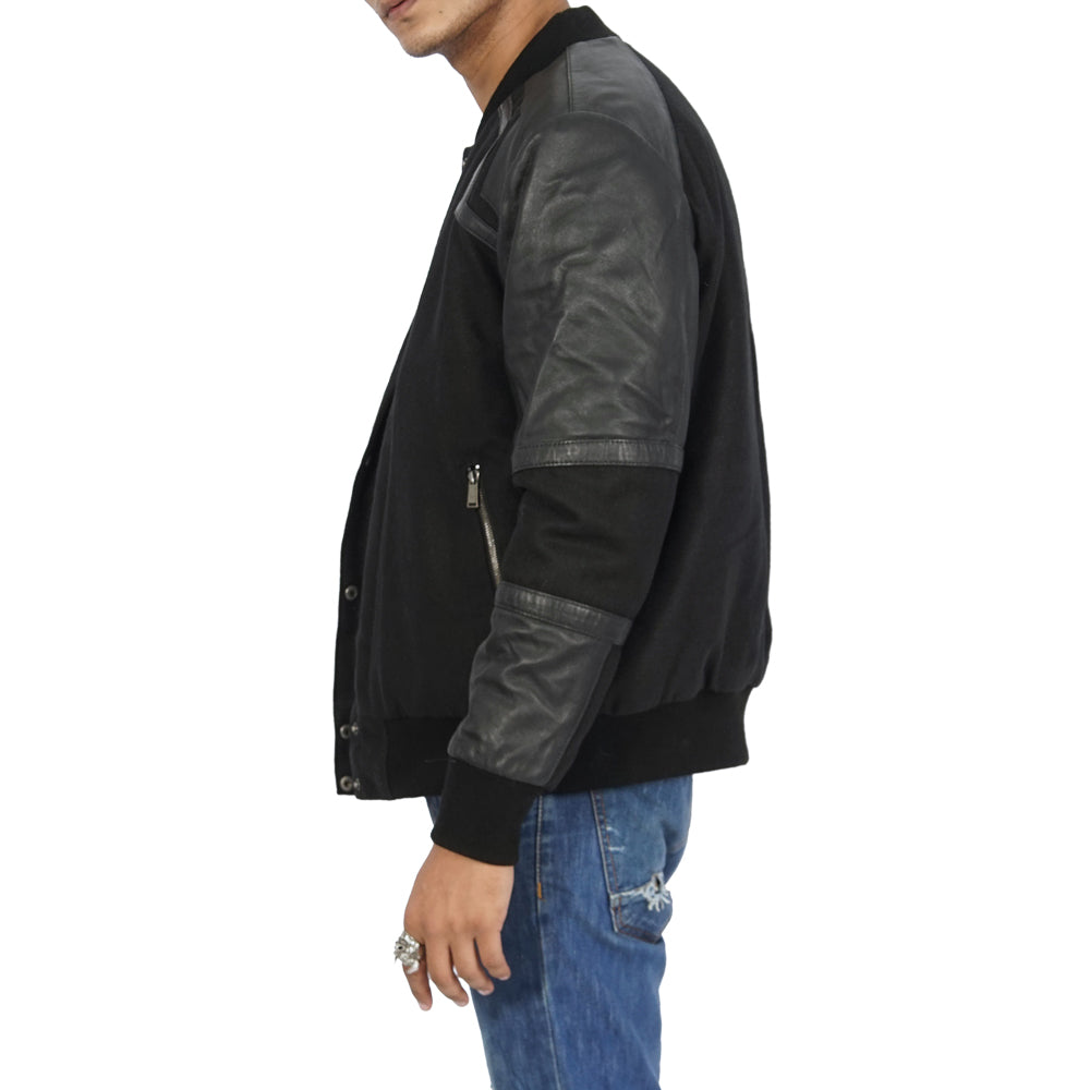 Oversized Denim Bomber Jacket – Lane 201