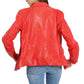 Helena Blazer Red Leather Jacket