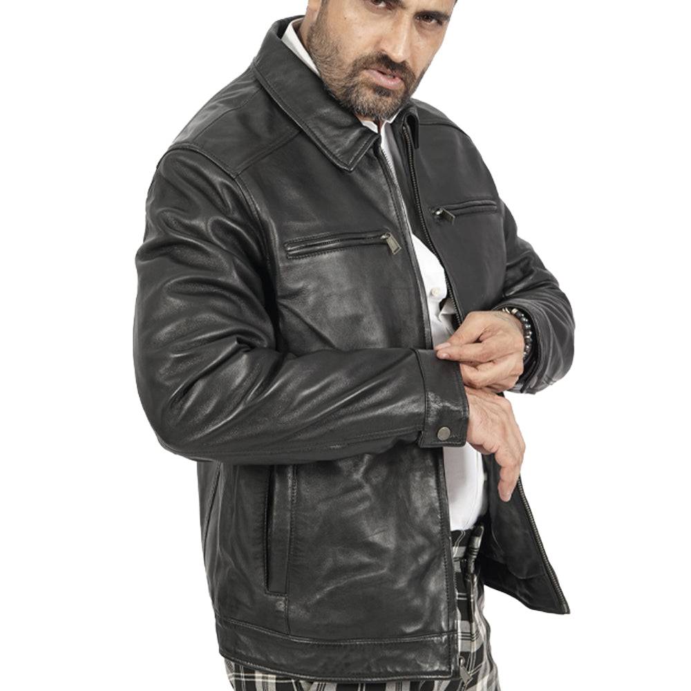 Boston harbor mens deals leather jacket