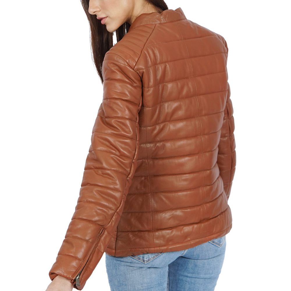 【PORTERNA】Lynn leather padded jacket PORTERNA】Lynn leather padded jacket