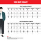 A man standing faux fur hooded jacket Size Chart