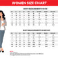 A women standing Josie brown leather jacket. Size Chart
