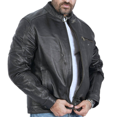 Men's Classic Leather Jackets - Boston Harbour